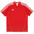 T-shirt Adidas Climalite da uomo Top in poliestere rosso medio