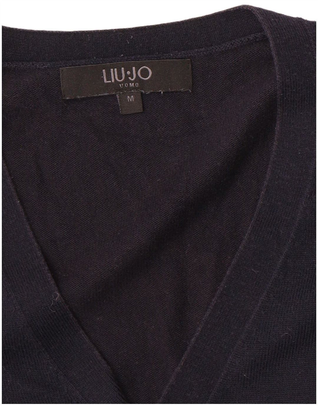 Liu Jo Mens Cardigan Sweater Medium Navy Blue
