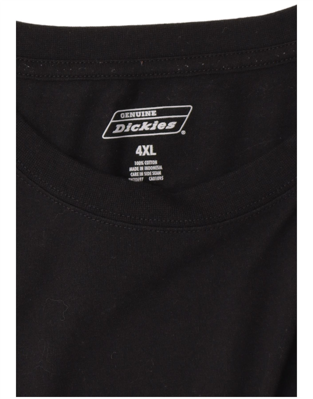 DICKIES Mens T-Shirt Top 4XL Black Cotton