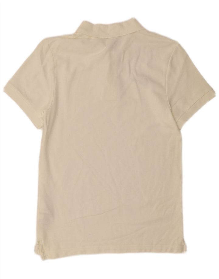 Polo Nike da uomo piccola in cotone bianco sporco