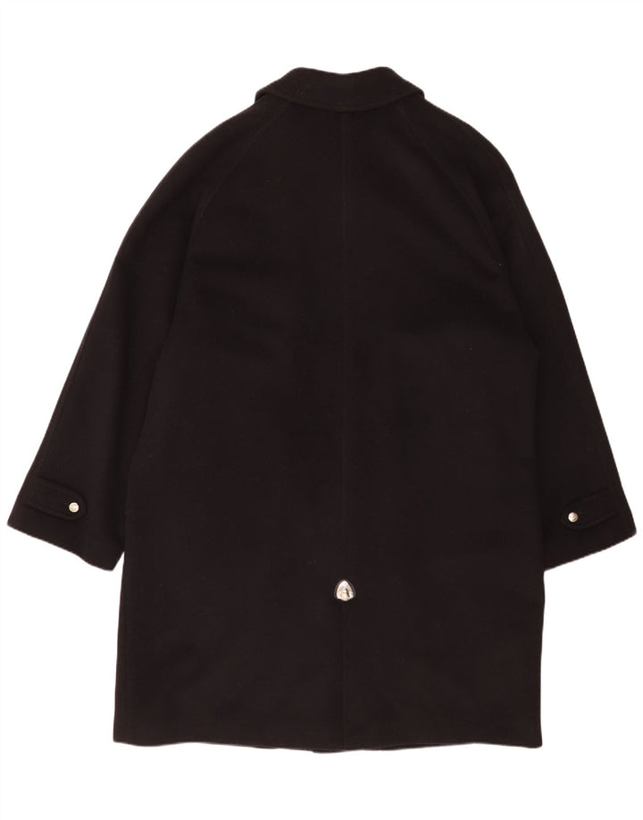 Piero Guidi Herre Overfrakke UK 44 2XL Sort Uld