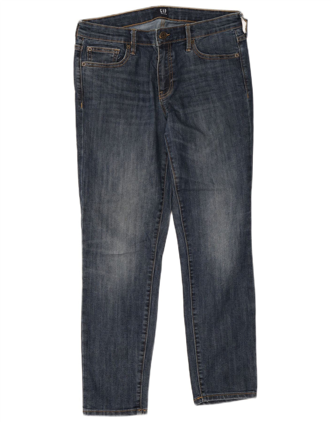 Gap Damen Slim Jeans W30 L27 Blaue Baumwolle