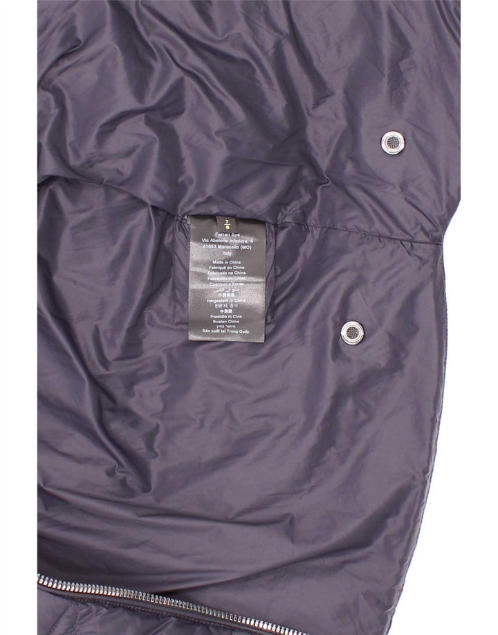 Ferrari Boys Hooded Padded Jacket 7-8 Years Navy Blue Polyamide