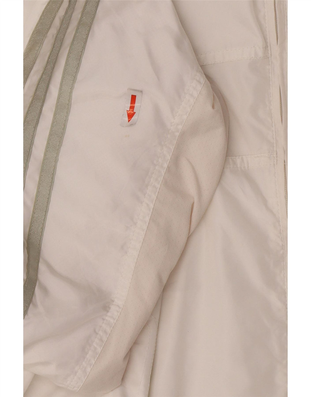 Giacca da tuta da donna Adidas Clima 365 UK 14 poliestere bianco medio