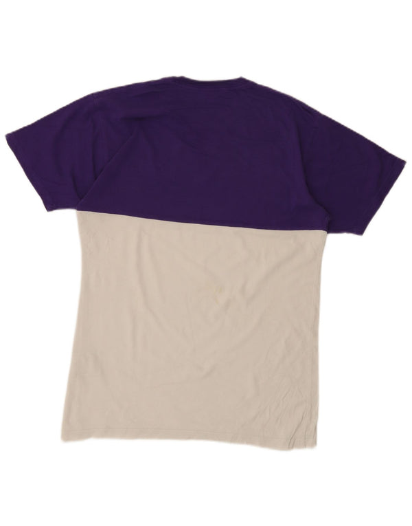 Vans Herre Classic Fit T-Shirt Top Medium White Colourblock Bomuld