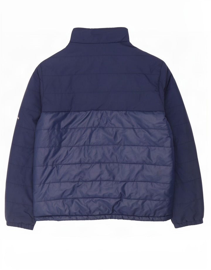 Adidas Veste matelassée pour homme UK 40 Large Bleu Marine Polyester