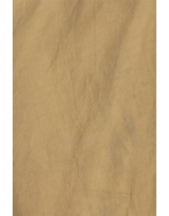 Jaeger Mens Straight Cropped Trousers W44 L26 Beige Silk