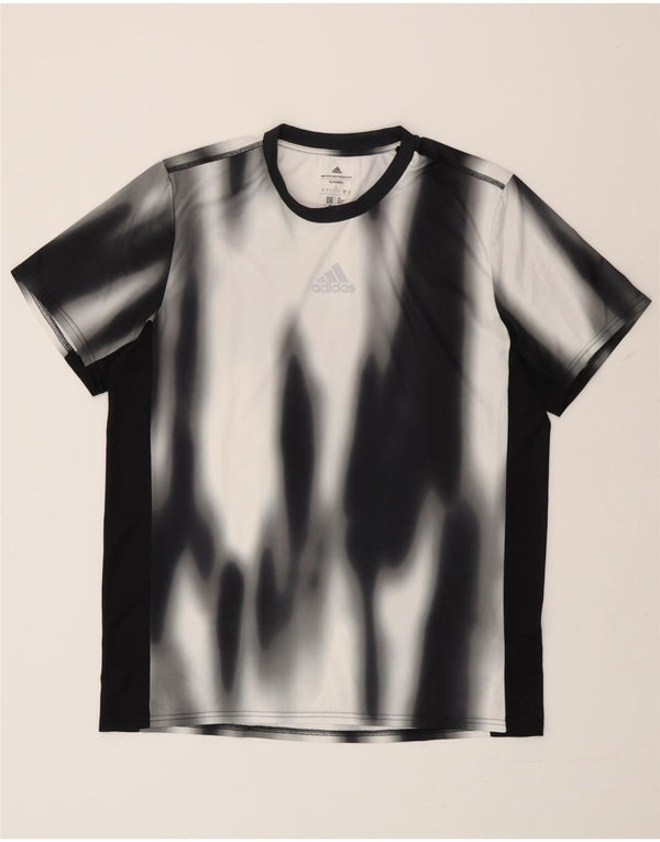 Adidas Camiseta para hombre Top Large Negro Tie Dye Poliéster