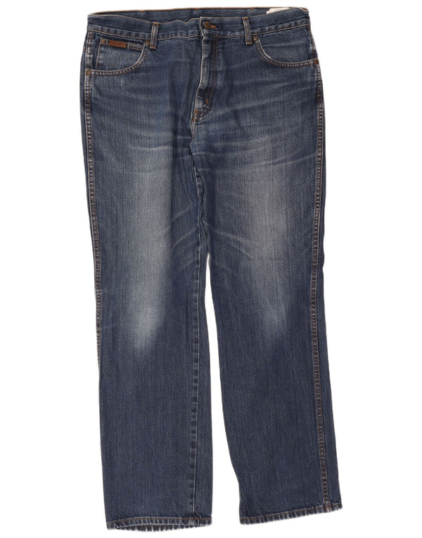 Jeans dritti da uomo Wrangler Texas W38 L32 cotone blu