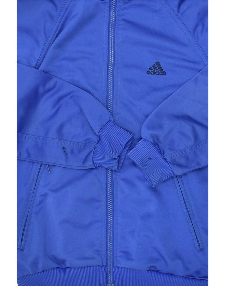 ADIDAS Boys Tracksuit Top Jacket 10-11 Years Blue Polyester | Vintage Adidas | Thrift | Second-Hand Adidas | Used Clothing | Messina Hembry 