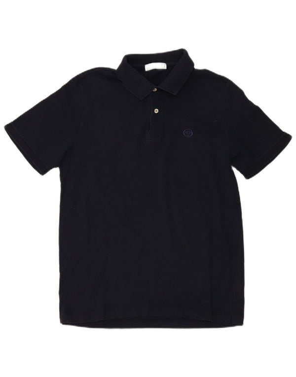 Sergio Tacchini Polo Hombre IT 50 Medium Azul Marino Algodón