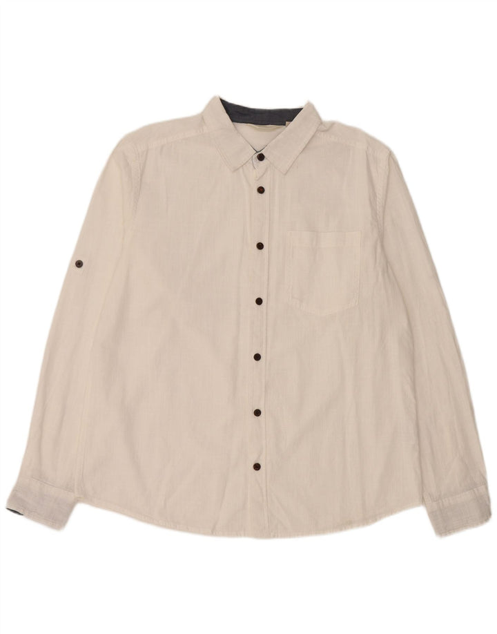 MOUNTAIN WAREHOUSE Mens Shirt Large White Cotton