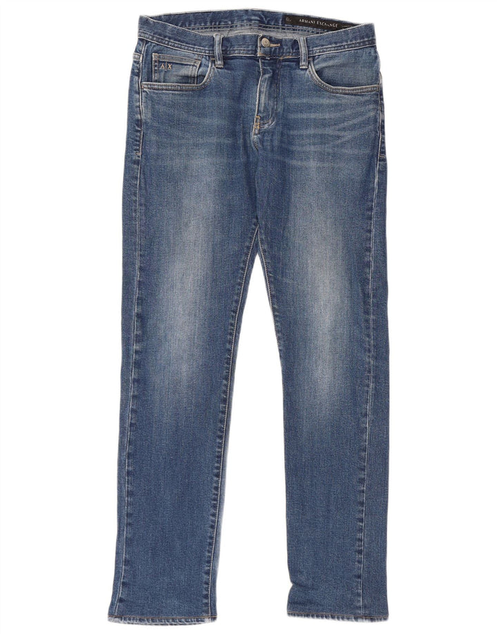Armani Womens Slim Jeans W30 L30 Blue Cotton