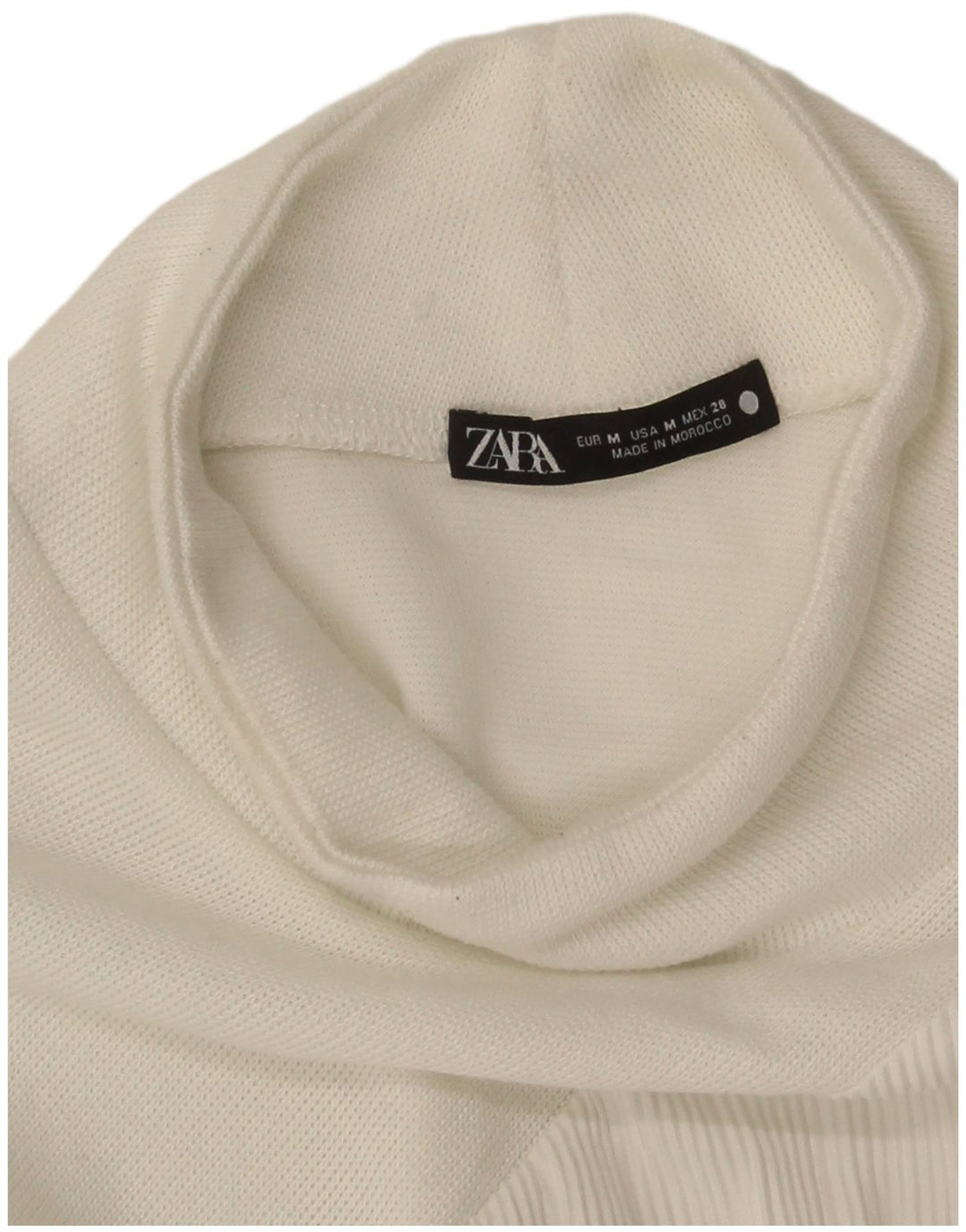 Zara Womens Jumper Dress UK 14 Medium White