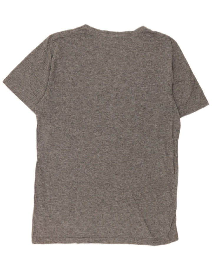 PUMA Mens Graphic T-Shirt Top Medium Grey Cotton