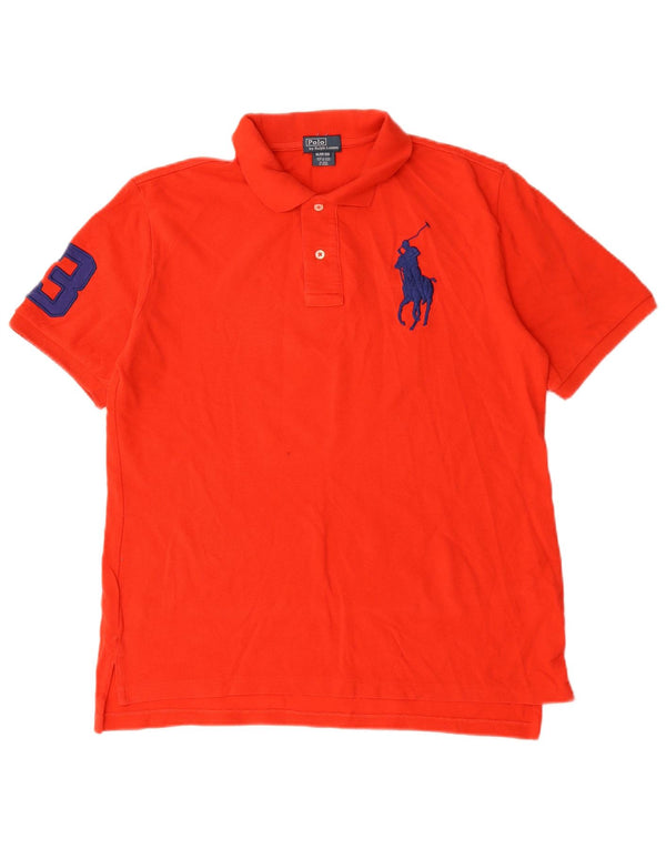 Polo Ralph Lauren Boys Graphic Graphic Polo Shirt 15-16 Years XL Red Cotton
