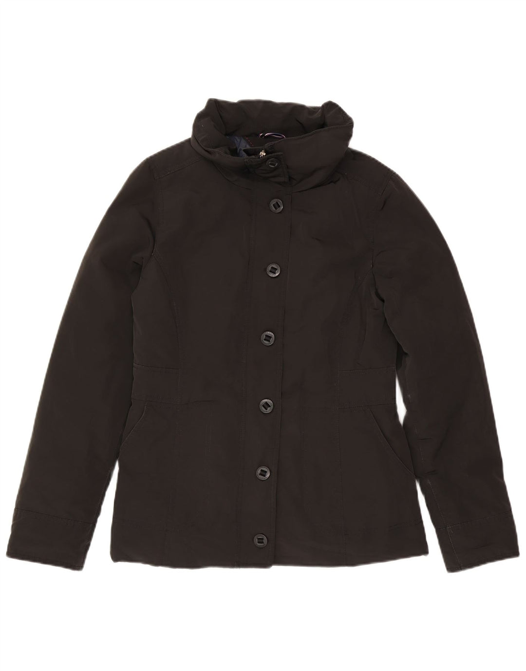 Giacca imbottita da donna Tommy Hilfiger UK 14 poliestere nero medio
