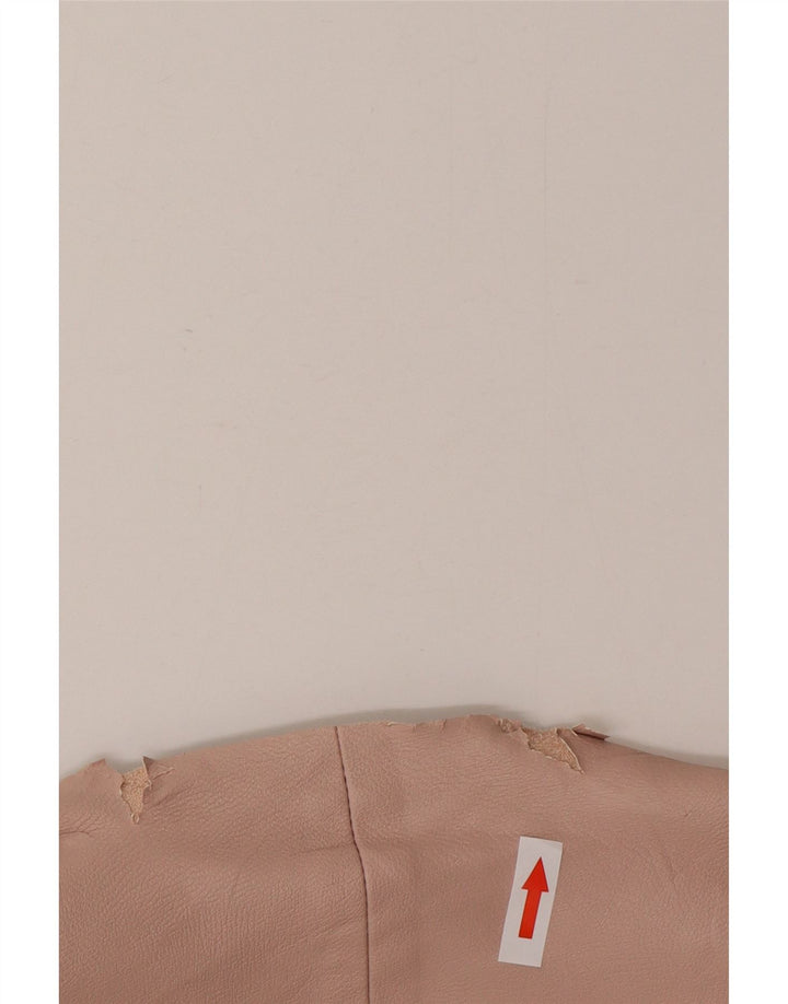 Zara Womens Faux Leather Blazer Jacket UK 14 Medium Pink