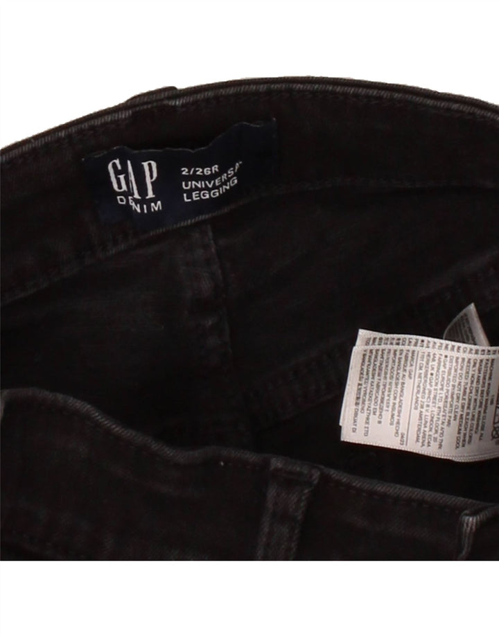 GAP Womens Legging Jegging Jeans W26 L27 Black Cotton Vintage Gap and Second-Hand Gap from Messina Hembry 