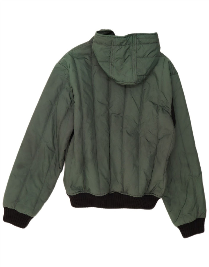Refrigiwear Mens Hooded Padded Jacket IT 54 2XL Green Polyester