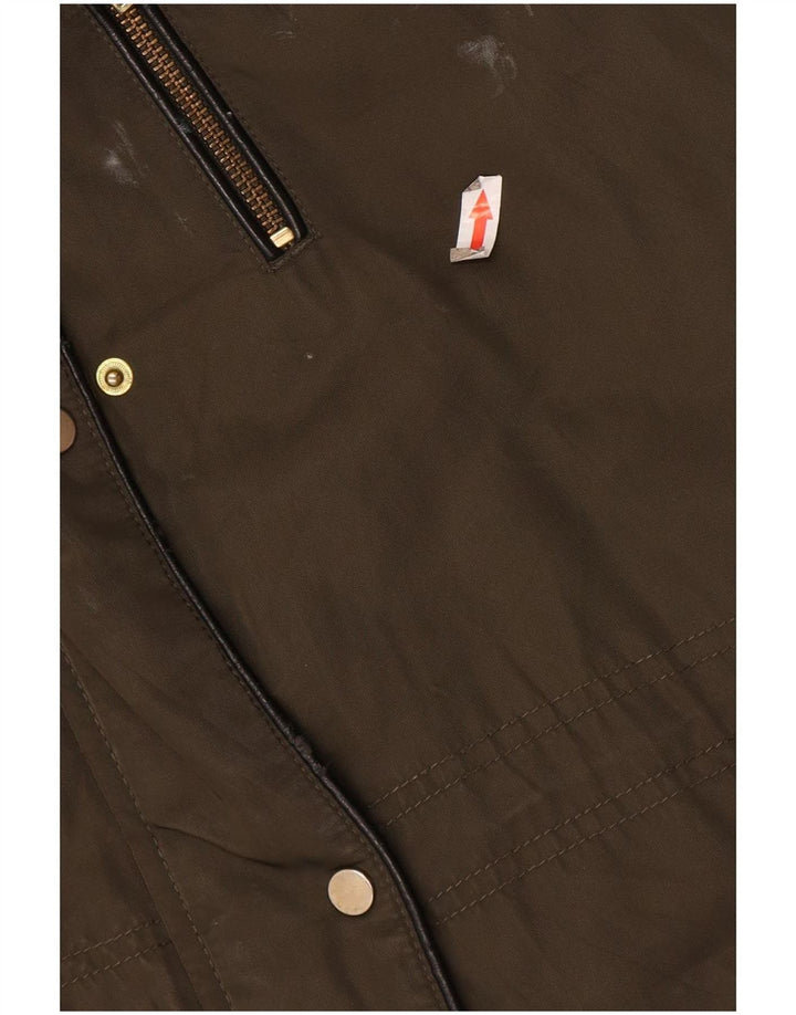Parka con capucha Oasis para mujer UK 40 Poliéster caqui medio