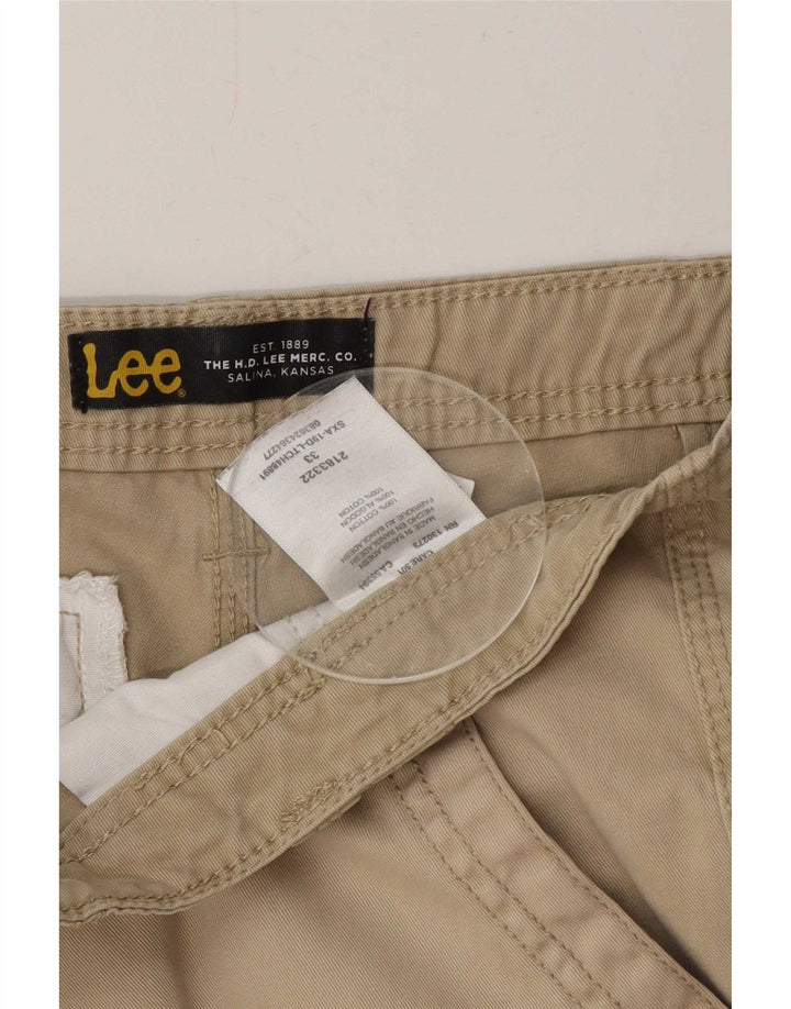 Lee Mens Cargo Shorts Medium W33 Beige Cotton