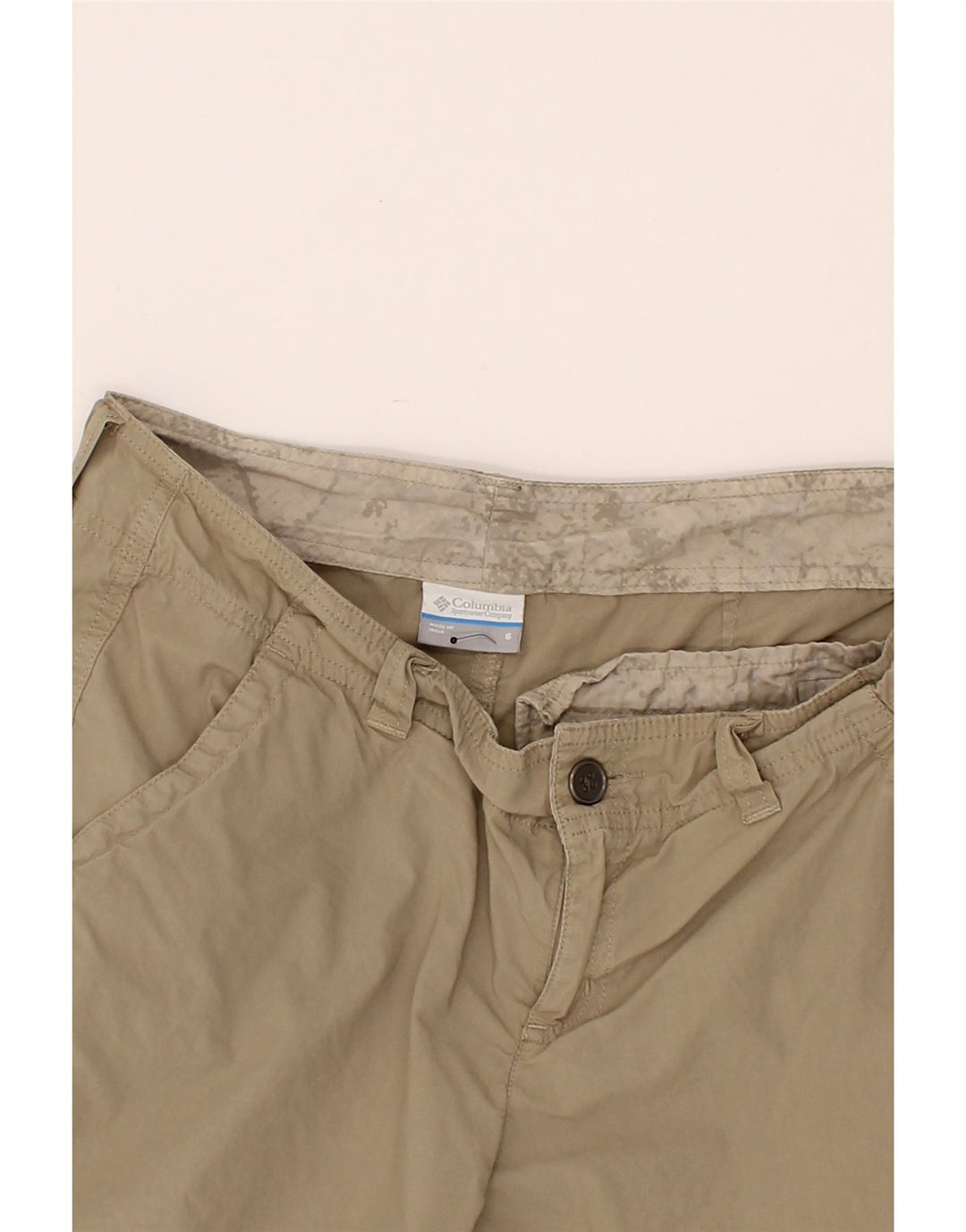 COLUMBIA Womens Chino Shorts US 6 Medium W30  Brown Cotton Vintage Columbia and Second-Hand Columbia from Messina Hembry 