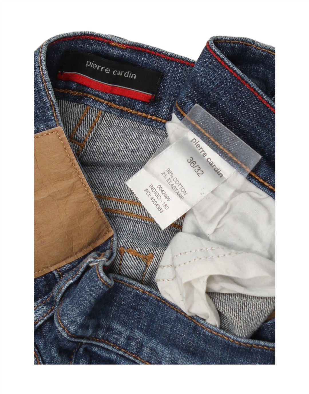 Pierre Cardin Mens Slim Jeans W36 L32 Blue Cotton