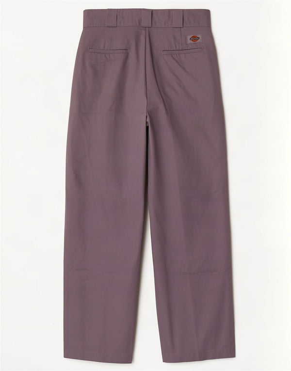 Dickies Womens Straight Chino Trousers W26 L26 Purple Polyester