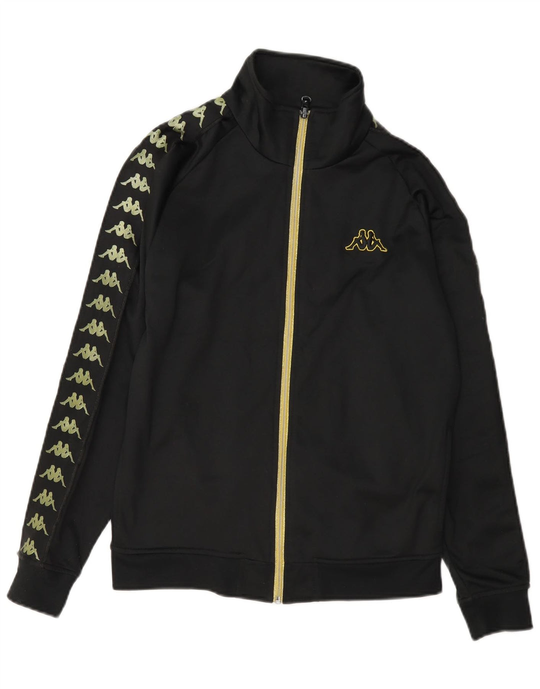 Kappa Veste de survêtement graphique pour femme UK 12 Medium Noir Polyester