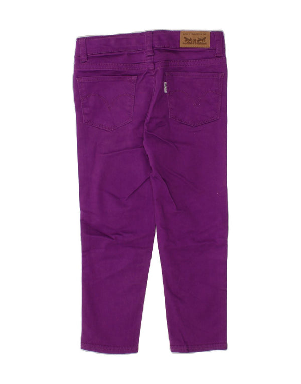 LEVI'S Girls Legging Slim Jeans 2-3 Years W19 L14 Purple Cotton