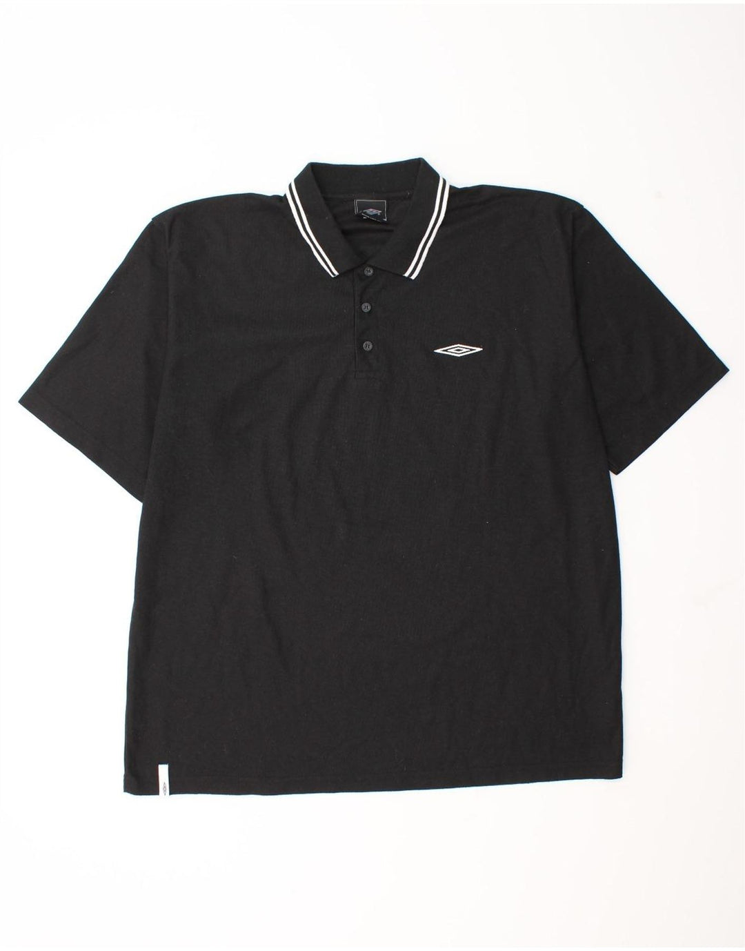 Umbro Mens Polo Shirt 2XL Black Polyester