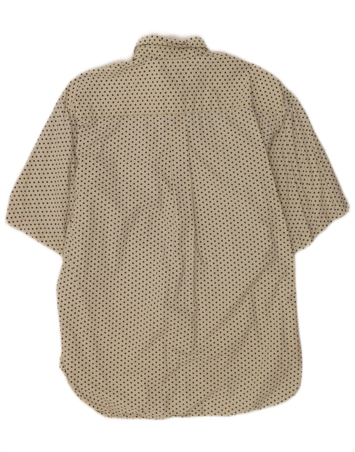 Replay Kortærmet Herreskjorte Medium Beige Plettet Bomuld