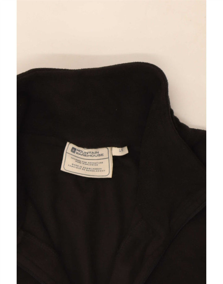 Mountain Warehouse Mens Zip Neck Fleece Jumper Grande Poliéster Preto