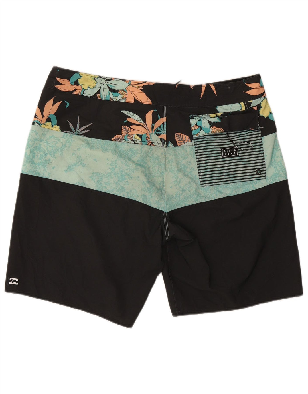 Billabong Herren-Badeshorts, groß, mehrfarbig, Blumenmuster, Polyester