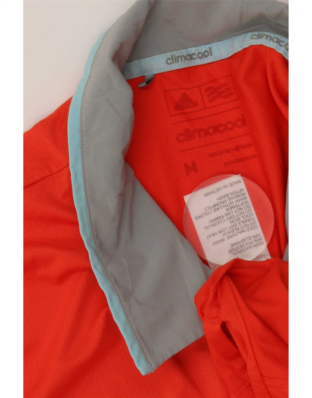 Adidas Mens Climacool Rugby Polo Shirt Közepes narancssárga poliészter