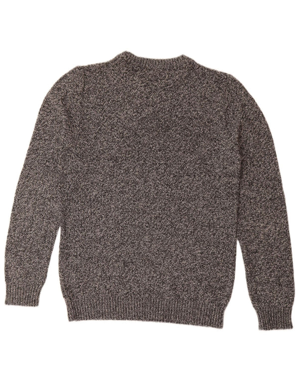 Jack & Jones Mens Crew Neck Jumper Sweater Medium Grey Flecked Cotton