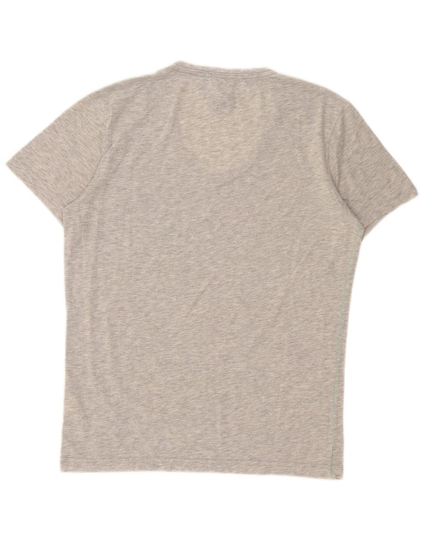Tommy Hilfiger Mens Graphic T-Shirt Top Medium Grey Flecked Polyester