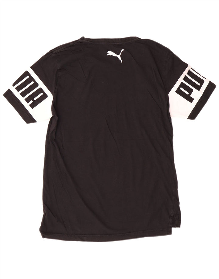 Puma Mens Graphic T-Shirt Top Medium Black