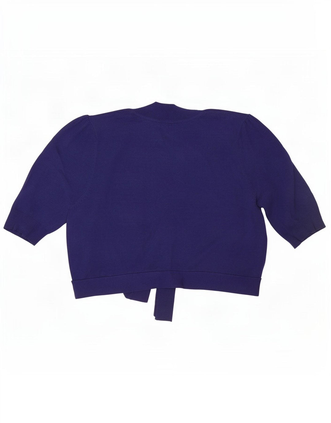 Marks & Spencer Kortærmet cardigantrøje til kvinder UK 14 Medium Navy Blue