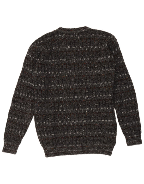West Port Dame V-hals sweater UK 18 XL Gråstribet
