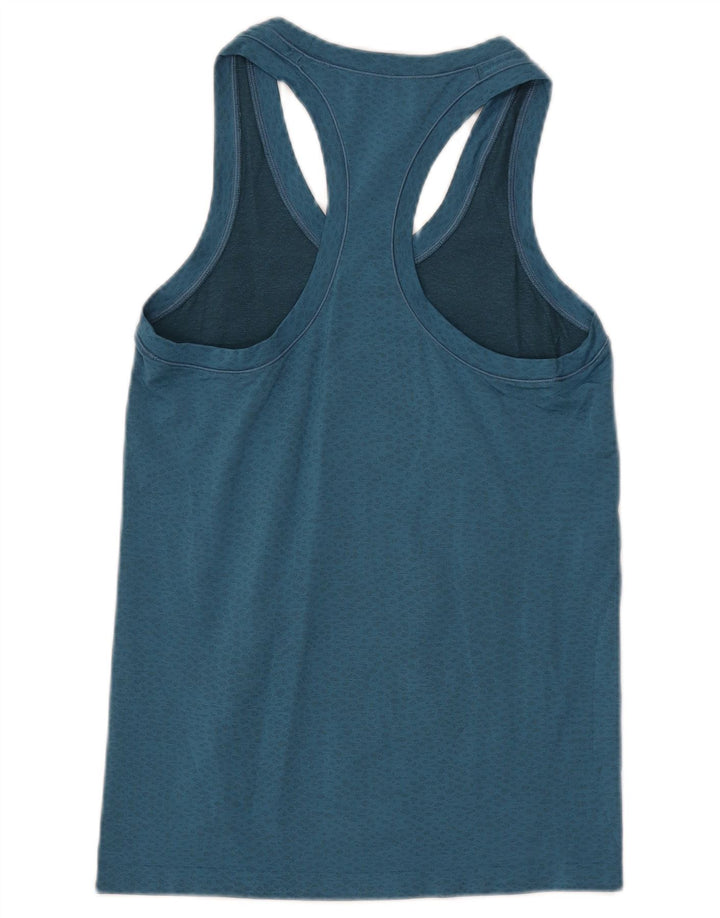 ATHLETA Womens Vest Top UK 8 Small Blue Spotted Nylon