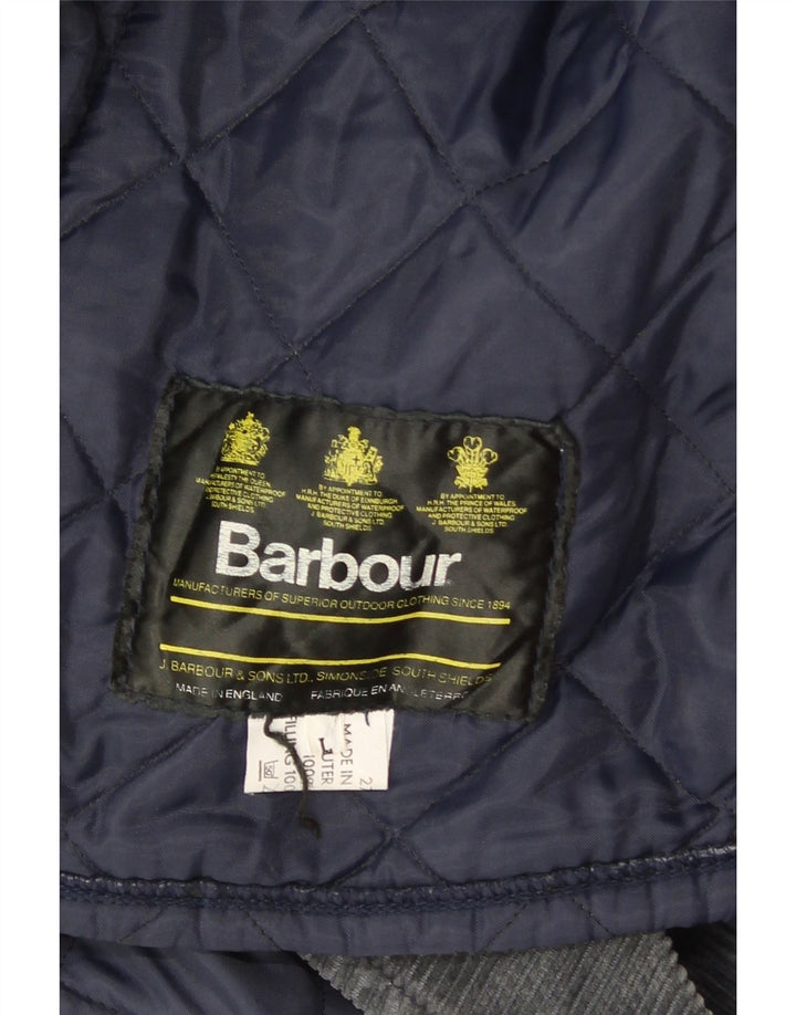 Barbour muška prošivena jakna UK 40 Large tamnoplavi najlon