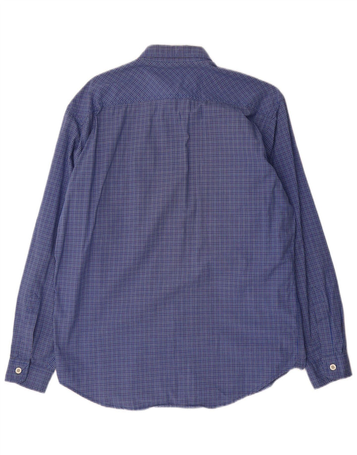 Levi's Mens Shirt Medium Blue Check Cotton