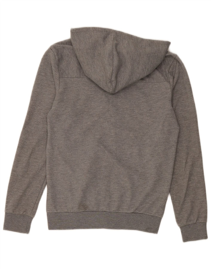 Zara Herren-Kapuzenpullover mit Reißverschluss, klein, Grau