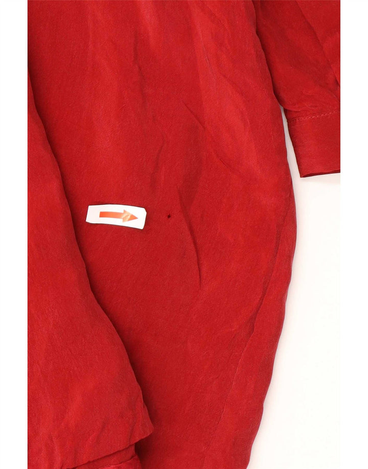 Cos Damska sukienka basic z długim rękawem i luźnym krojem EU 36 Small Red Cupro