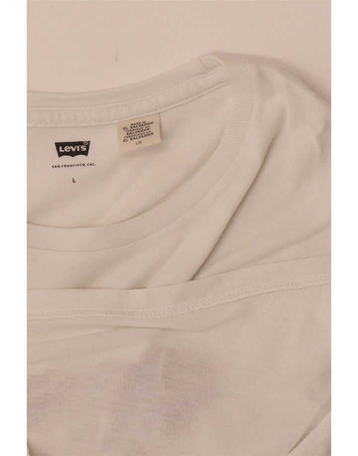 Levi's Mens Graphic T-Shirt Top Large White