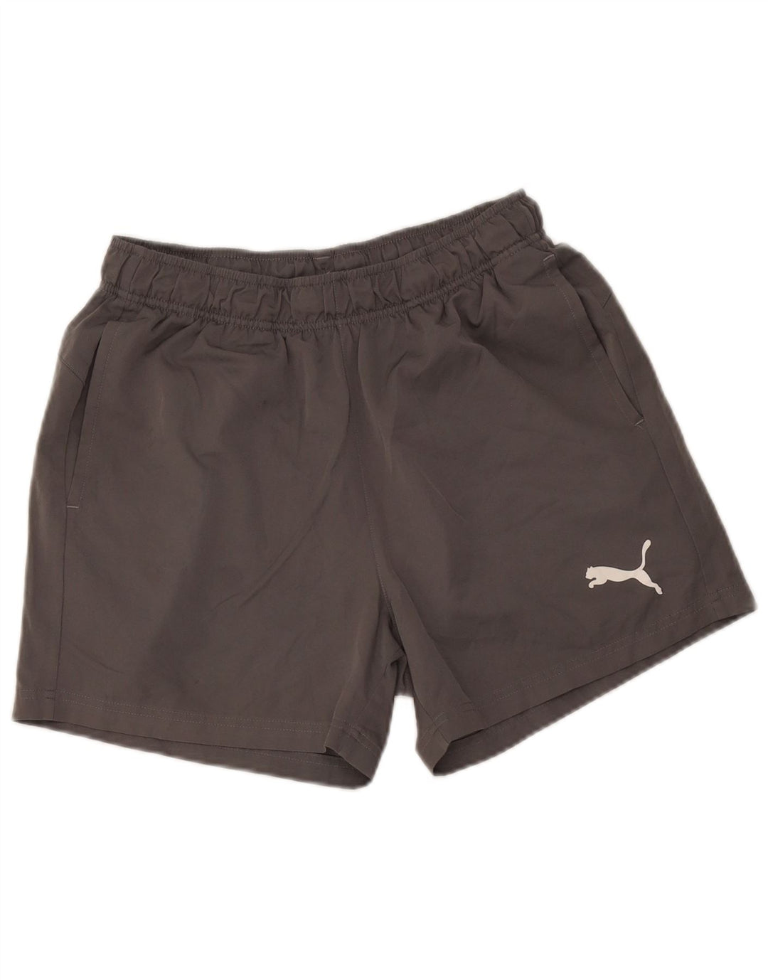 Puma Womens Sport Shorts UK 14 Medium Grey Polyester