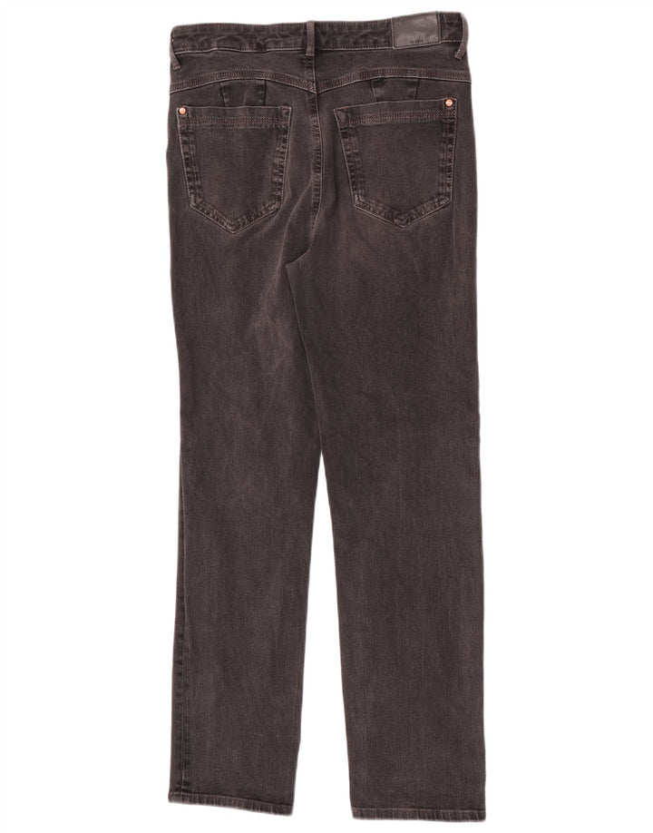 Marks & Spencer Dame Slim Jeans UK 12 Medium W30 L28 Sort Bomuld