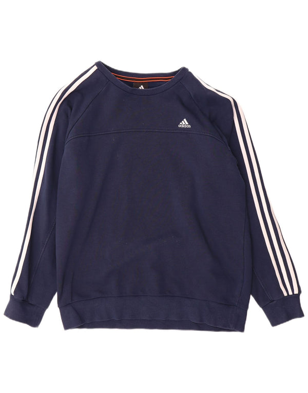 Adidas Herren Climalite Sweatshirt Pullover große marineblaue Baumwolle